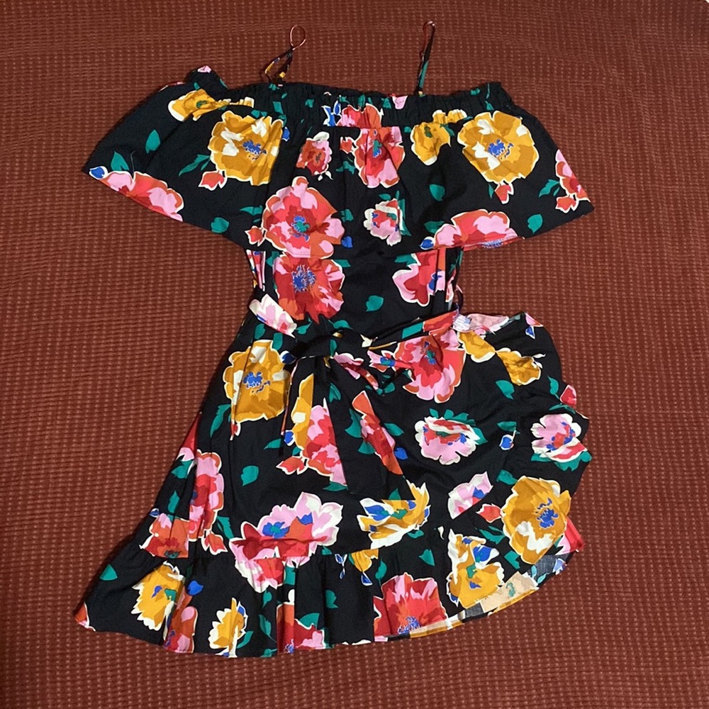 Who What Wear, Off the shoulder floral cotton dress
